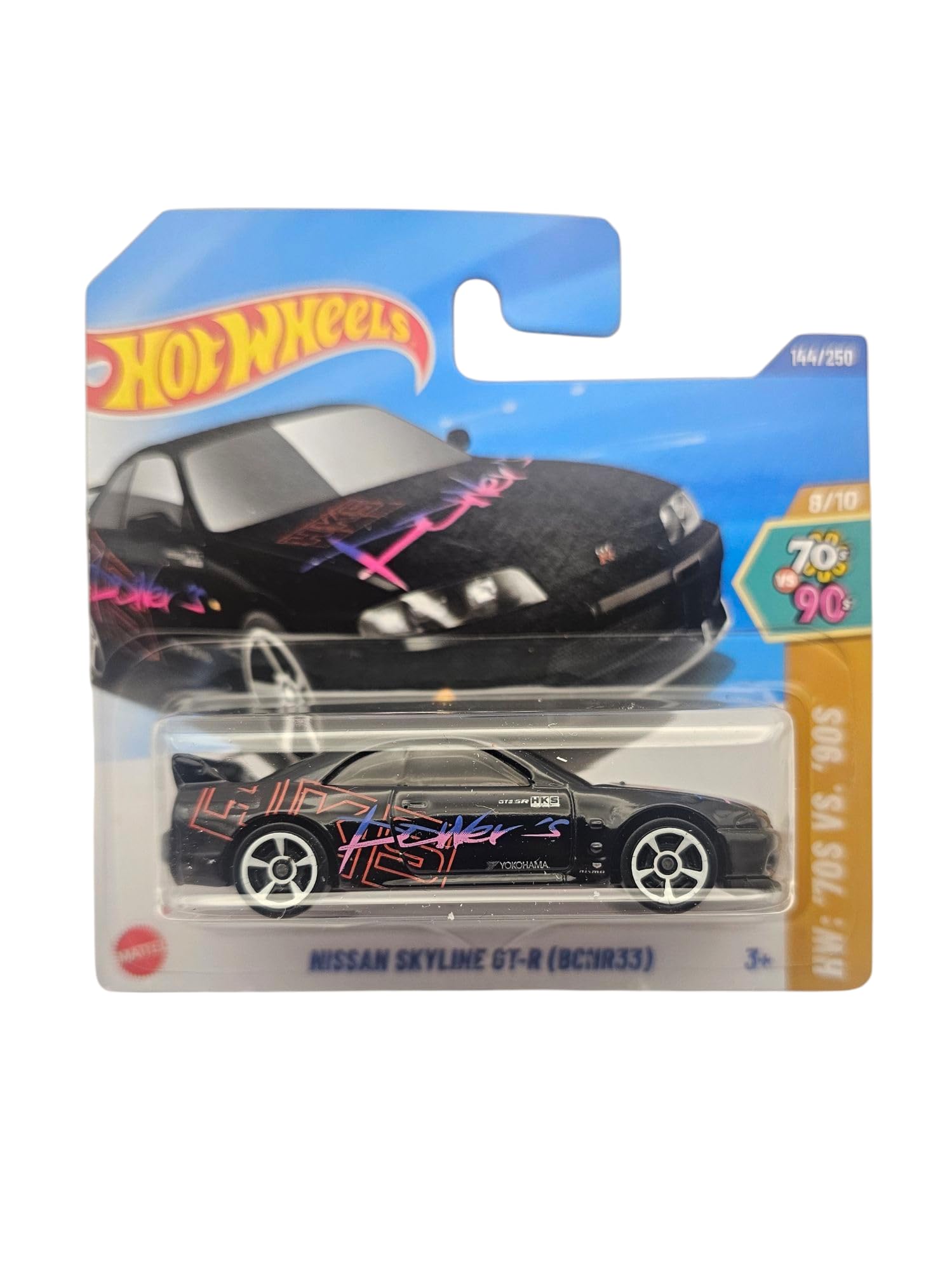 ミニカー Hot Wheels NISSAN SKYLINE GT-R (BCNR33) Hot Wheels Nissan Skyline GT-R (BCNR33) [Black], '70s VS