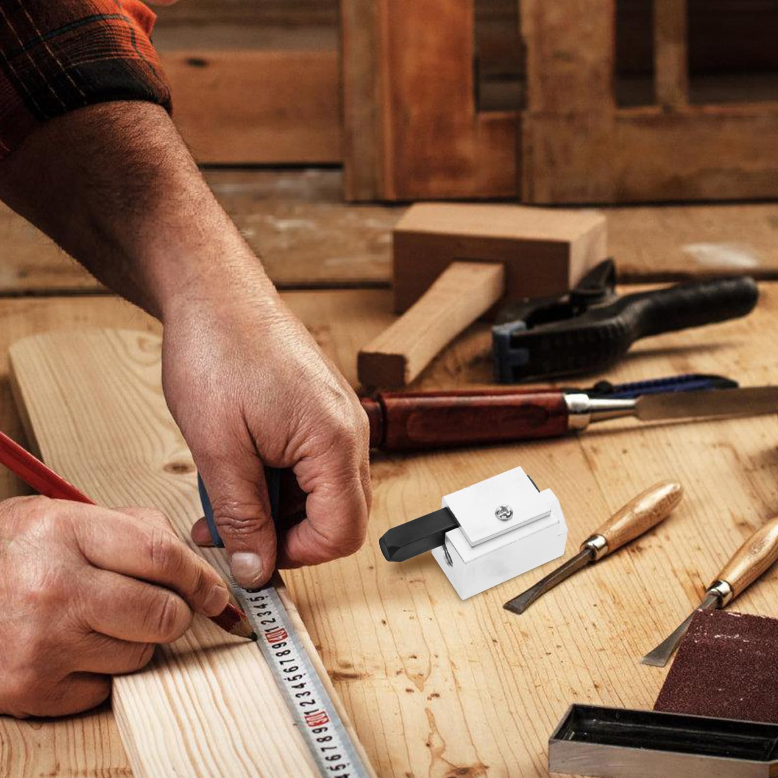 EXCEART 4pezzi Chisel Angolare Per Falegnameria Utensile Versatile Per Tagli Precisi e Incassi Resistente All e Facile Portare Accessorio Per Ristrutturazione e Costruzione