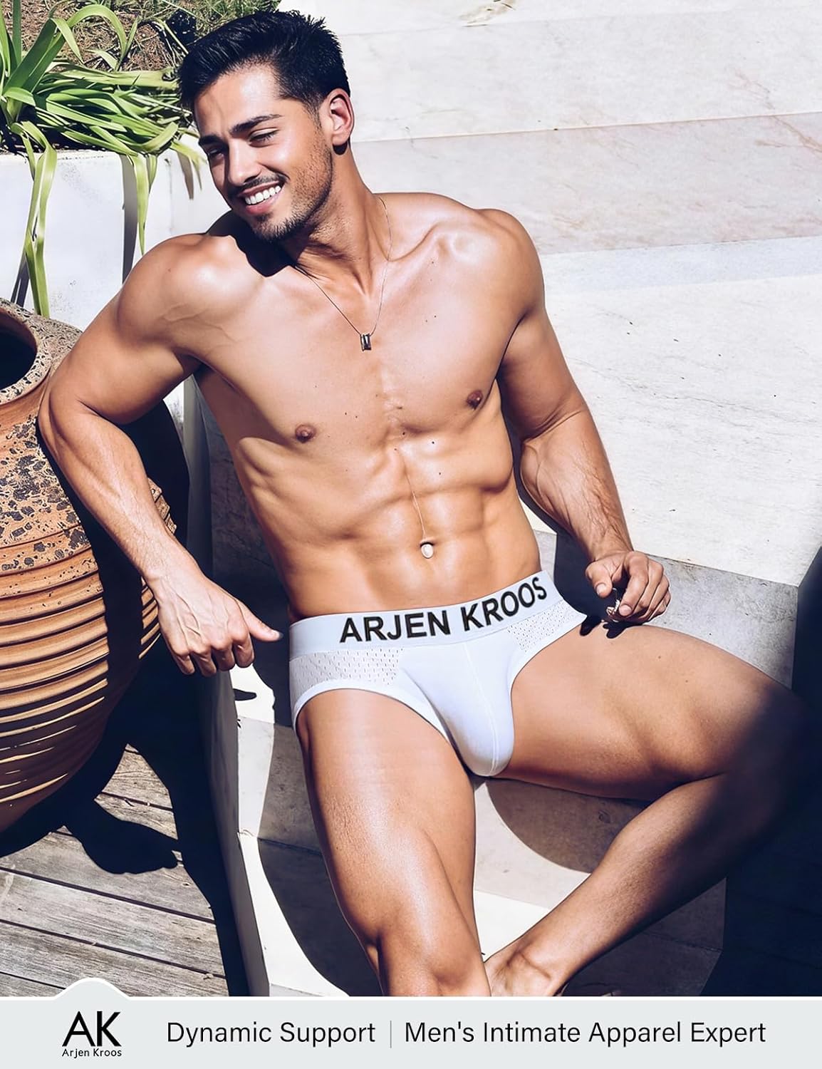 Arjen Kroos Men's Jockstrap Underwear Breathable Mesh Jock Straps Cotton Athletic Supporter - Image 3