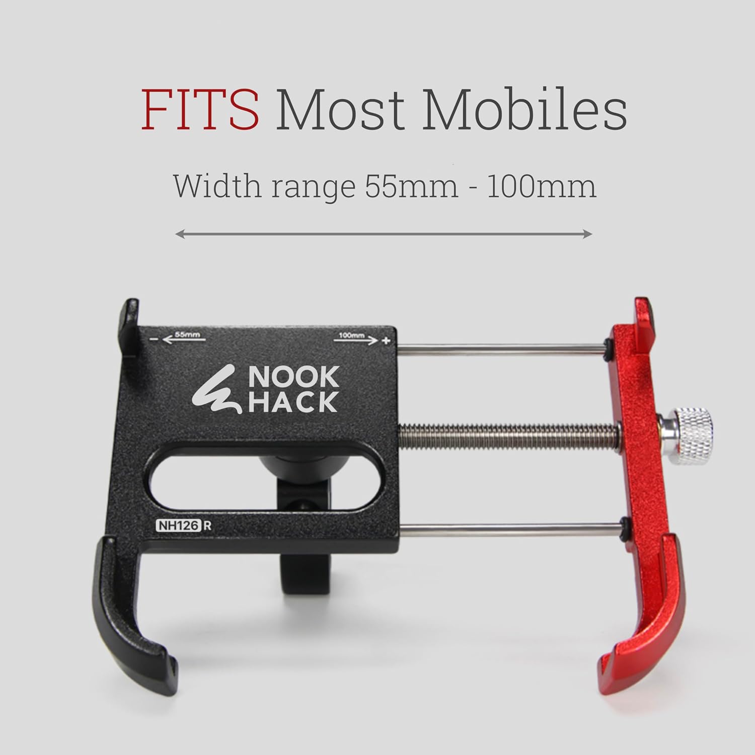 Bike Phone Holder, 360° Rotation, Aluminium Body Secure Cell Clamping, Quality on Road or Dirt Bike Accessories, Motorcycle Phone Mount for Bike Phone Mount Handlebar clamp I Golf Trolley