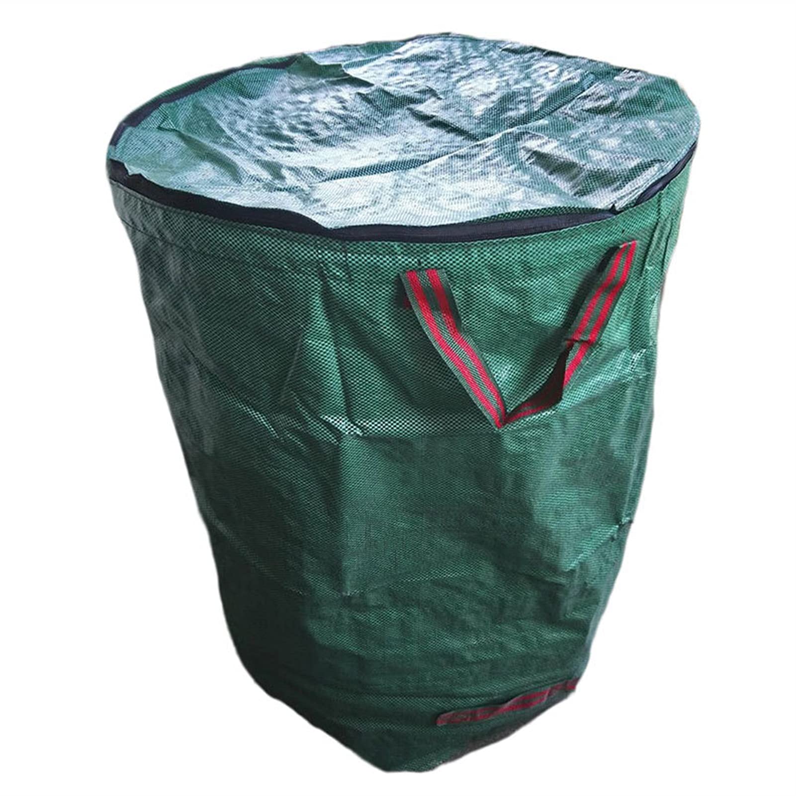 DINGFAN Sacchi Giardinaggio, Sacco Giardino Spazzatura, in Robusto Tessuto di Polipropilene Impermeabile (PP), Idrorepellente Riutilizzabile Borsa da Giardino (Size : 300L 67cm x 84cm)