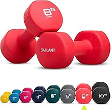 Gallant Weights Dumbbells Set Women- Hex Shaped Neoprene Hand Weights for Women and Men- Ideal for Home Gym Fitness Weight Training Pilates