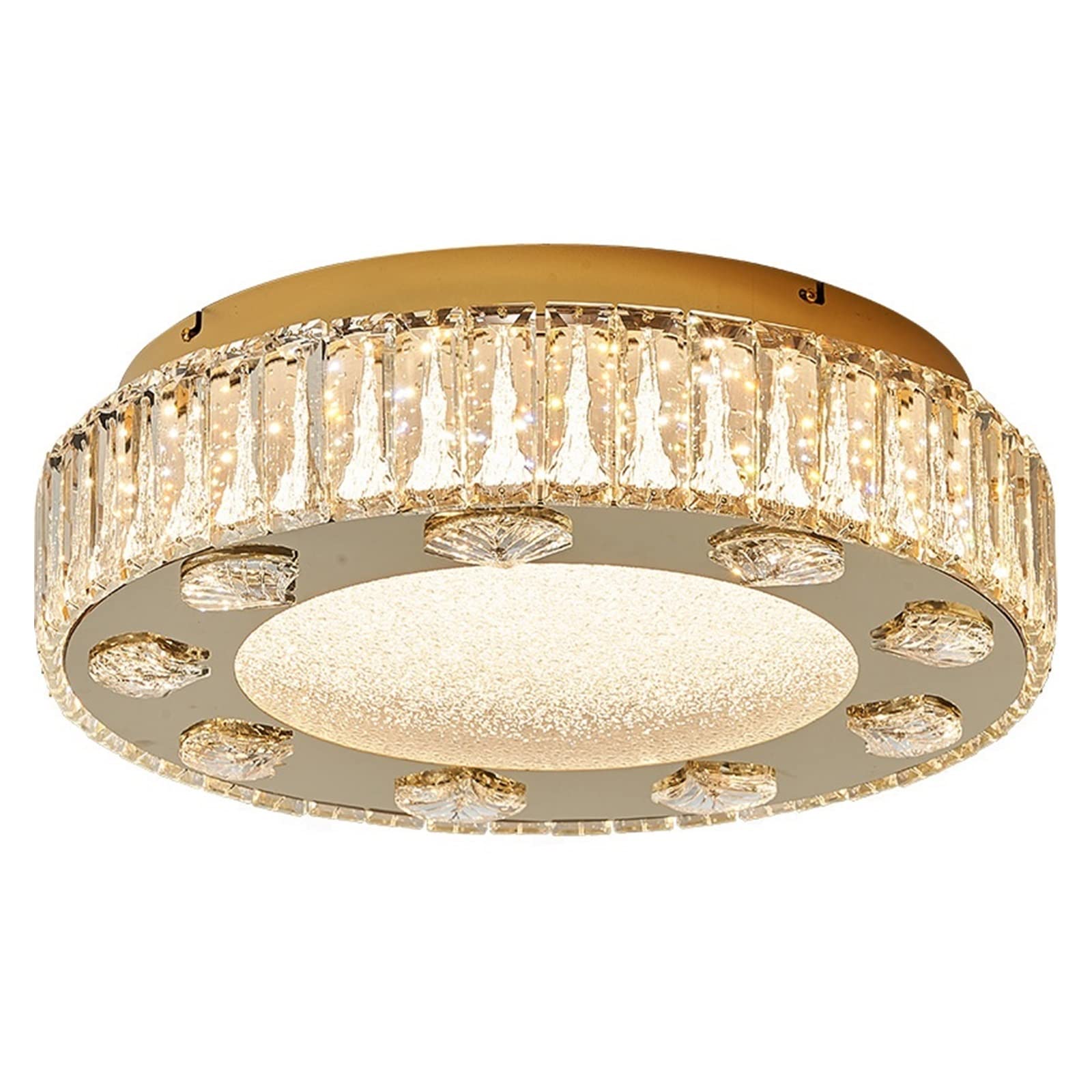 Bx9rE7tK3g Ceiling Light Bedroom Ceiling lamp Crystal Restaurant Home Study Master Bedroom Warm for Living Room(50cm)