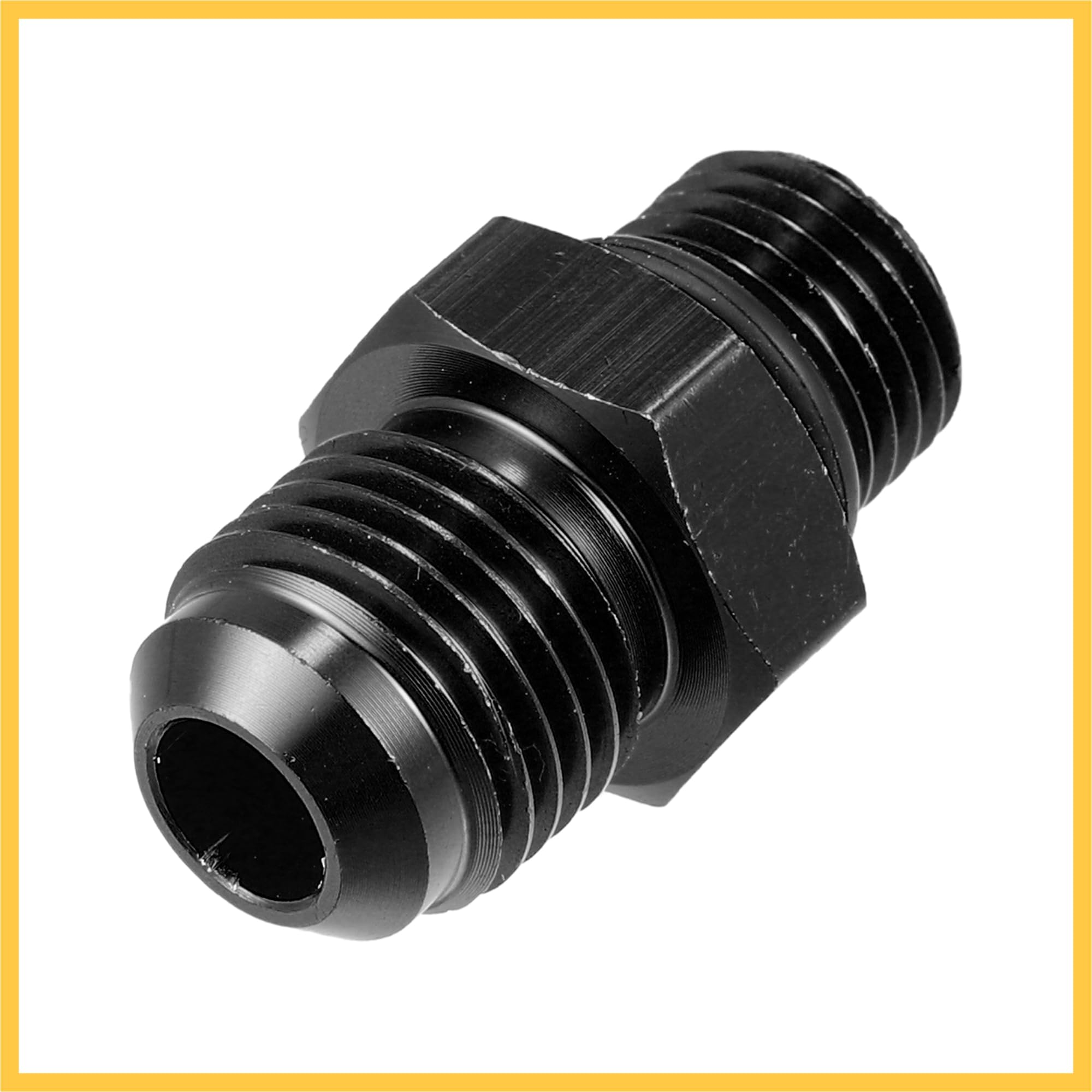 Raccordo Adattatore ColorFittings Nero 6AN A M12 X 1.25 – AN6 Per Olio/Carburante