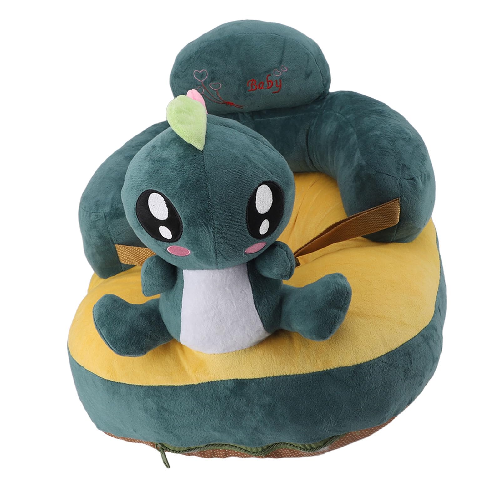 Baby Sitting Sofa, Soft Stable Base Plush Cute Animal Shape Baby Support Seat Sofa Prevent Slip for Boys (#4)