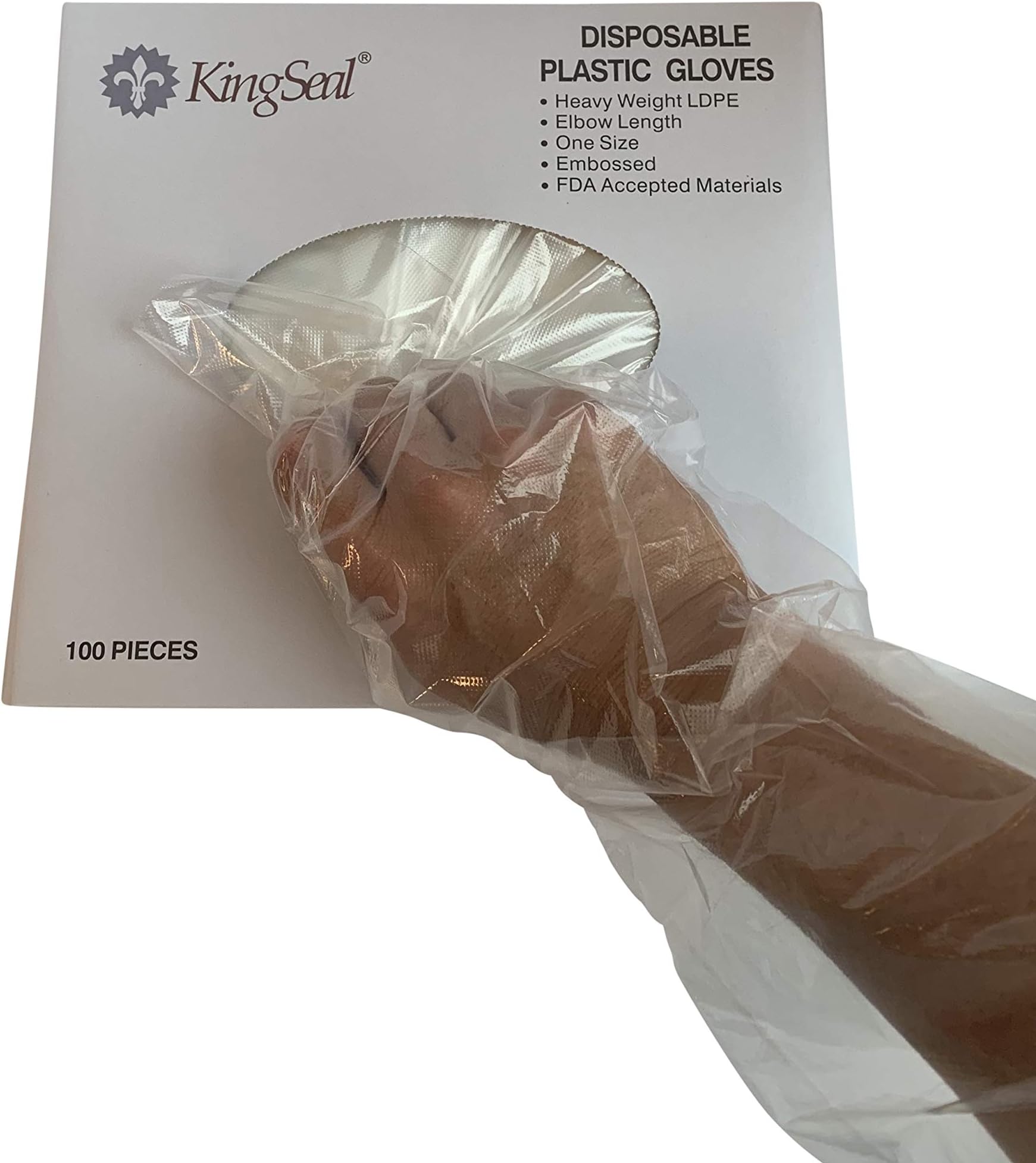 Clean Ones Disposable HDPE Poly Gloves, One Size Fits All 500ct