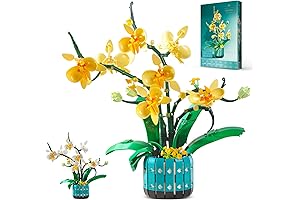 Orchids Bonsai Building Set: Tranquil Floral Escape for Adults