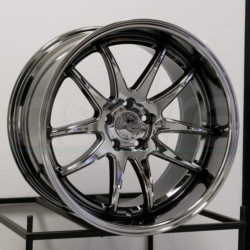 Aodhan DS02 Custom Wheel - 18x9.5, 15 Offset, 5x114.3 Bolt Pattern, 73.1mm Hub - Black Vacuum Rim