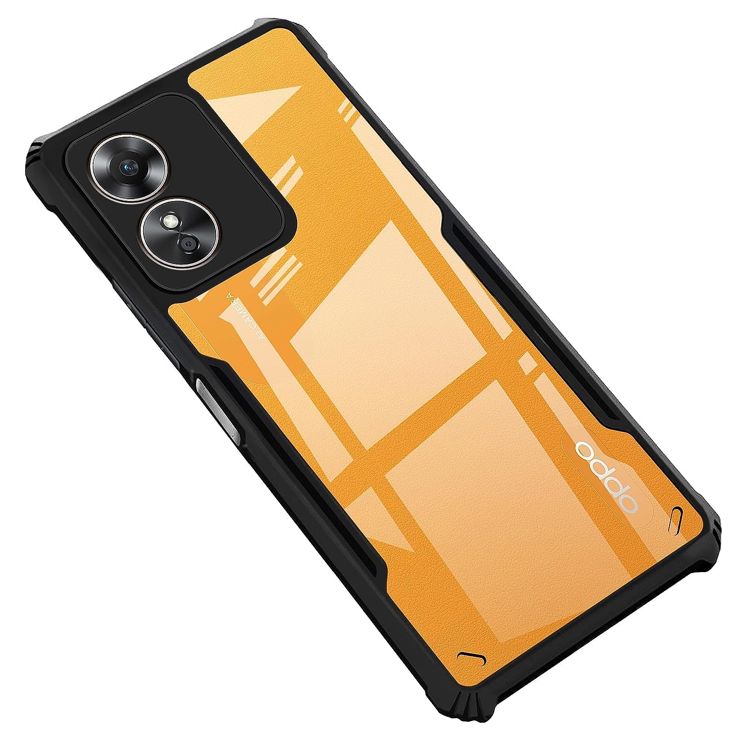 SHINESTAR Oppo A17 Back Cover Case | Ultra Thin 360 Degree Protection Crystal Clear Tranparent Bumper Back Cover Case for Oppo A17 - Black (B0CH3YH11T) Amazon Price History, Amazon Price Tracker