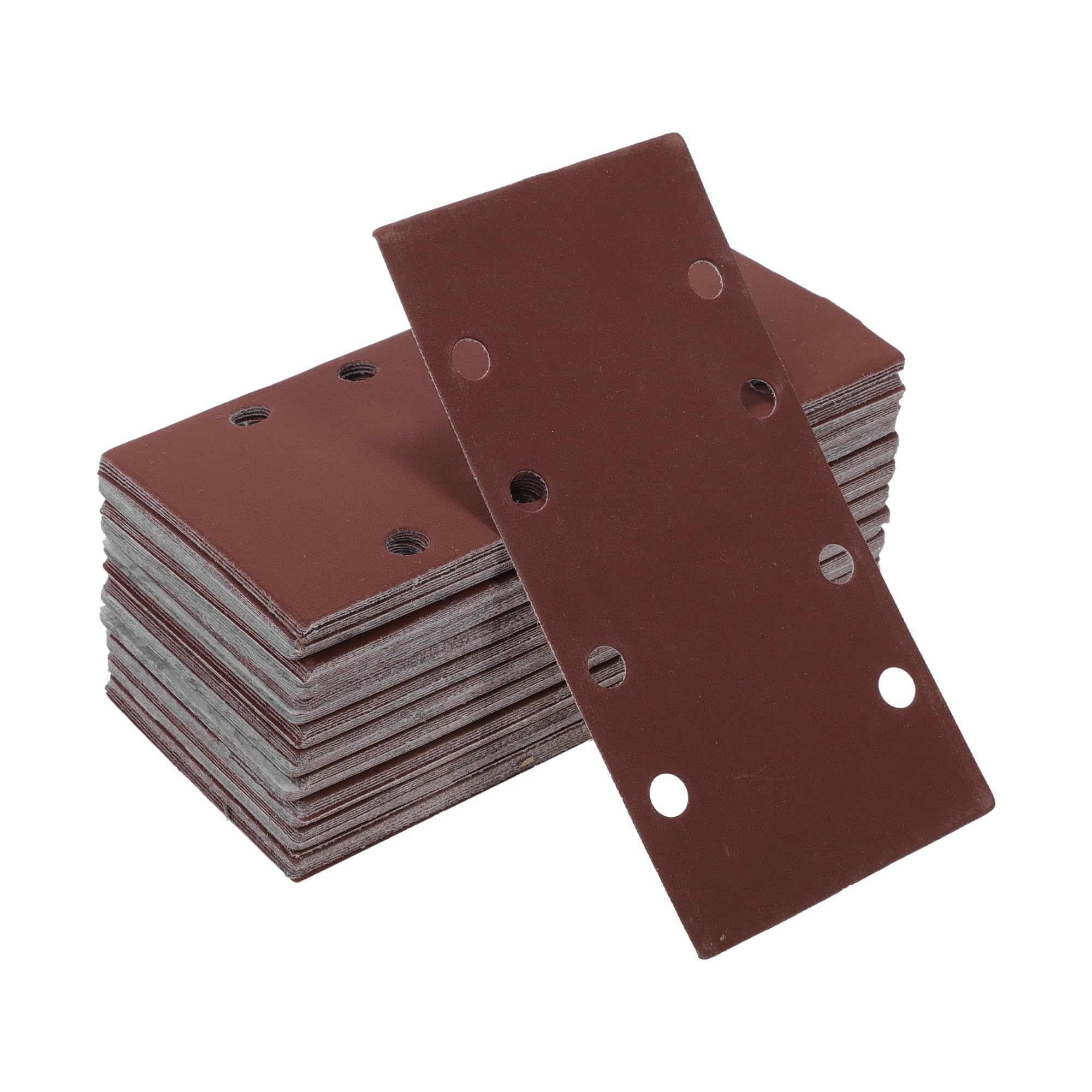 HEROFFIX 100 Pcs Sanding Discs Wet Dry Waterproof Hook & Loop Sandpaper for Woodworking Automotive Refinishing 7.28"x3.66" 8 Hole 1000 Grit Red Aluminum Oxide