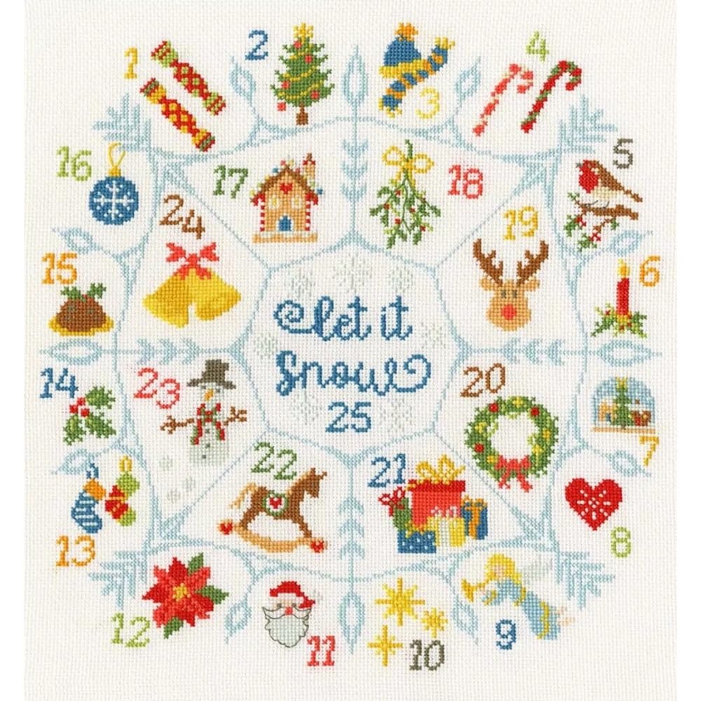 Bothy Threads Counted Cross Stitch Kit - Countdown to Christmas