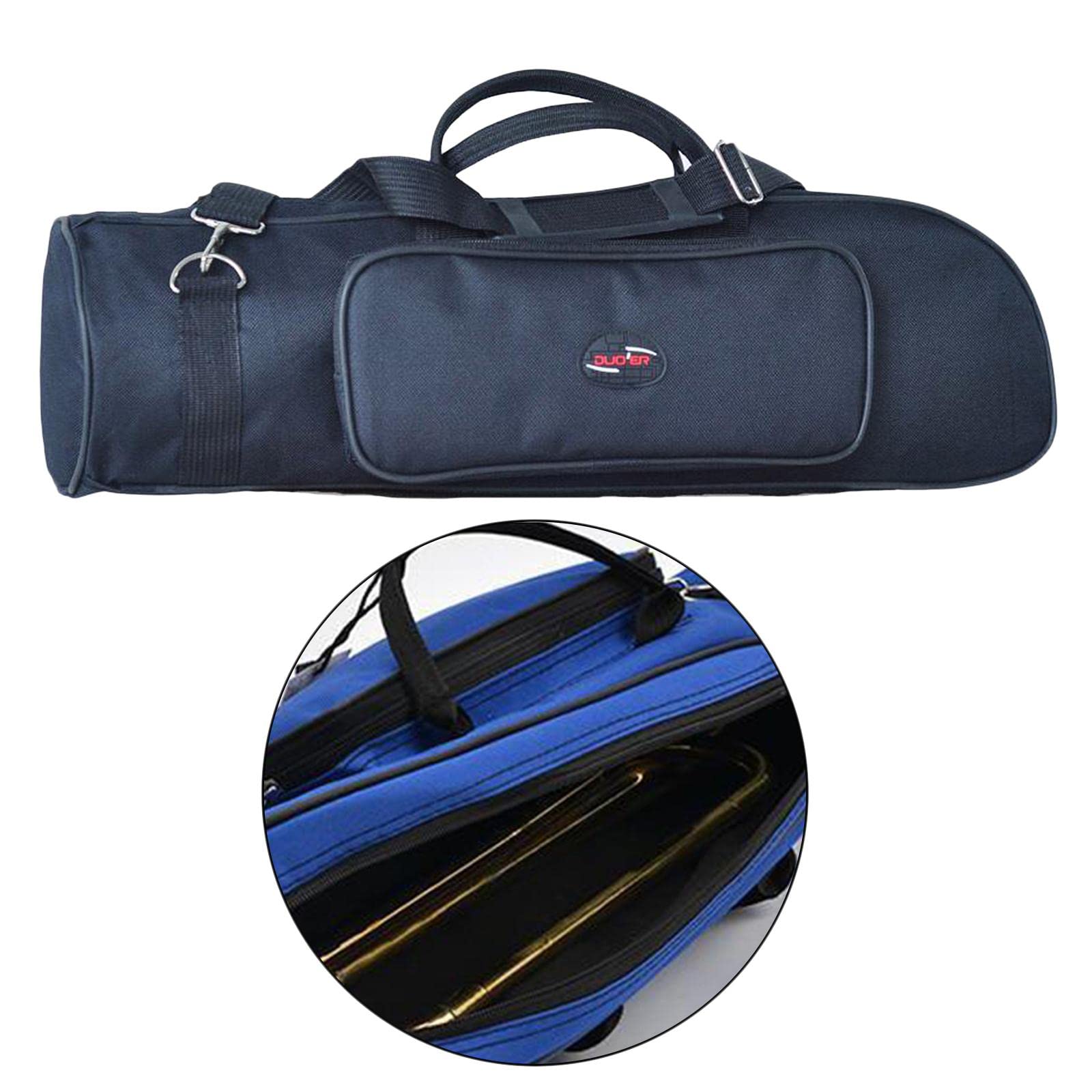 SM SunniMix Étui de Transport pour Trompette de Concert Bandoulière étanche En Tissu Oxford, Noir