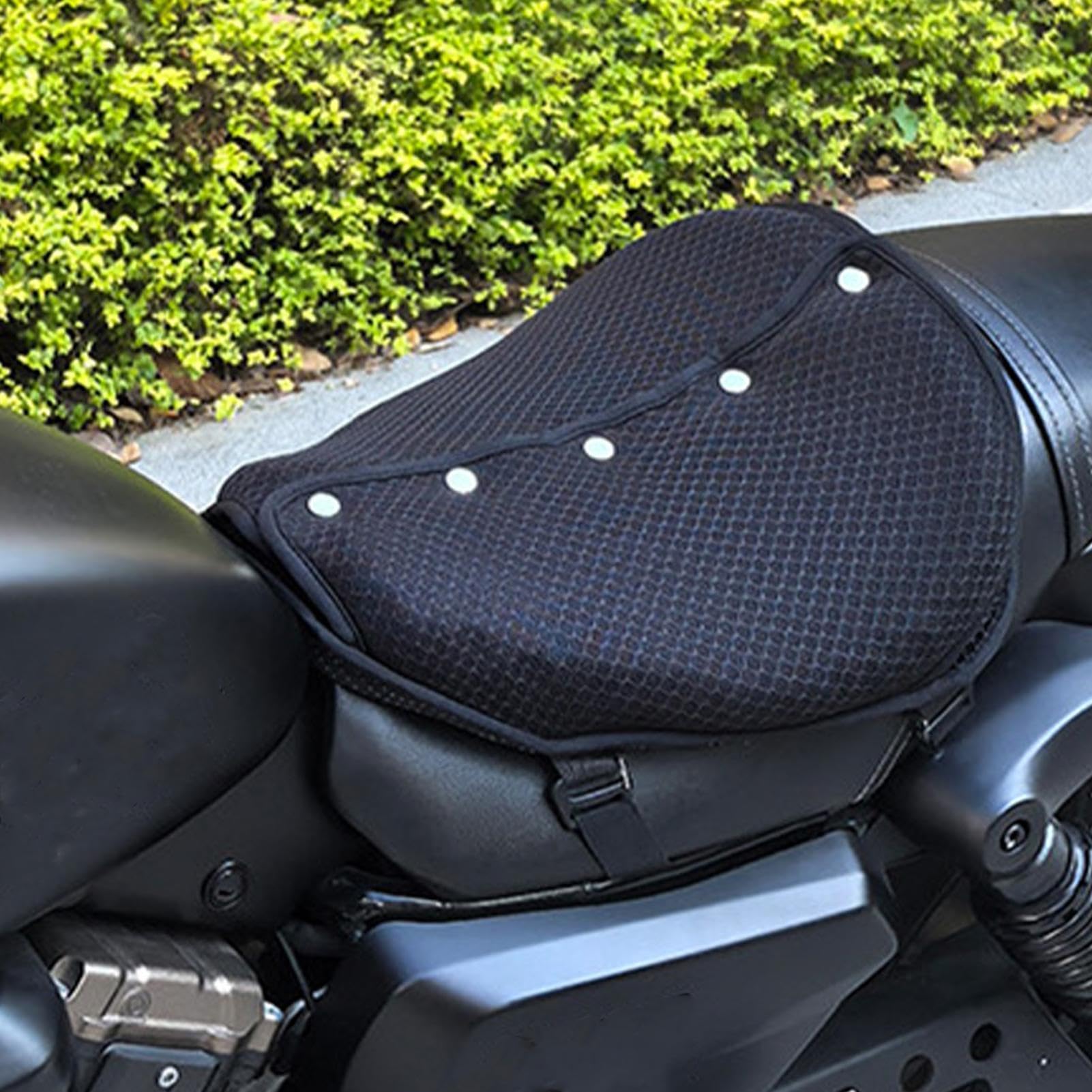 Cuscino ergonomico in gel per sella da moto, coprisella per alleviare la pressione, protezione impermeabile con di fibbia sicura, miglioramento del comfort portatile per uomini, donne