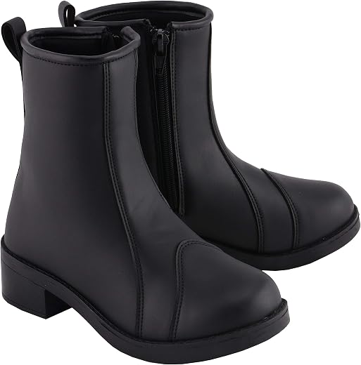 Milwaukee Leather MBL9485 Ladies Clean Riding Boots with Toe Cap - 10.5