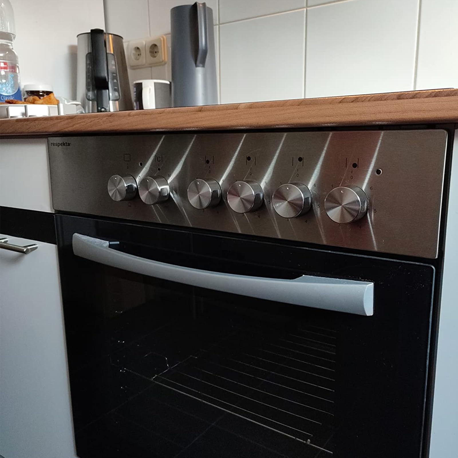 6 Sztuk Gałek do Kuchenki Gazowej 6 mm Uniwersalne Pokrętło, Metalowe, Przełącznik, Powierzchnia do Gotowania, Kontrola Kuchenki