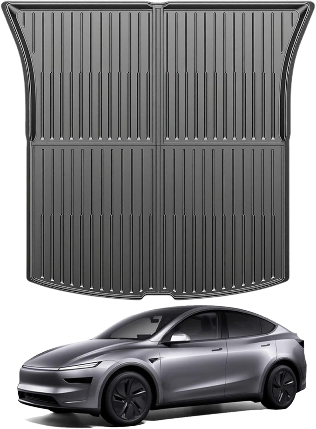 Cargo Mat for 2025 2026 Tesla Model Y Juniper, Trunk Mat for Tesla Model Y Juniper New 5 Seat Accessories, All Weather TPE Cargo Liner Floor Mat Anti-Slip for Model Y Juniper Interior Black