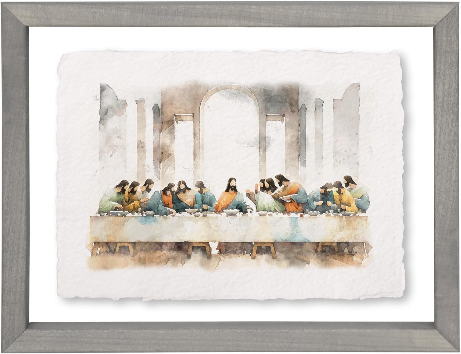 Simply Said, INC Easter Last Supper Art Floating Art Rectangle Wall Decor, Made in USA, FAR1263