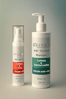 Biocosmetics Anti Dandruff Shampoo and Hair Repair Serum 2-Piece Set