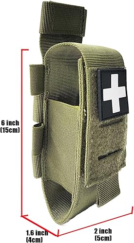 Miniatura 10 de Bolsa de torniquete táctica Molle con corte láser, soporte para torniquetes, funda para torniquetes, IFAK TQ, estuche para torniquetes, trauma,