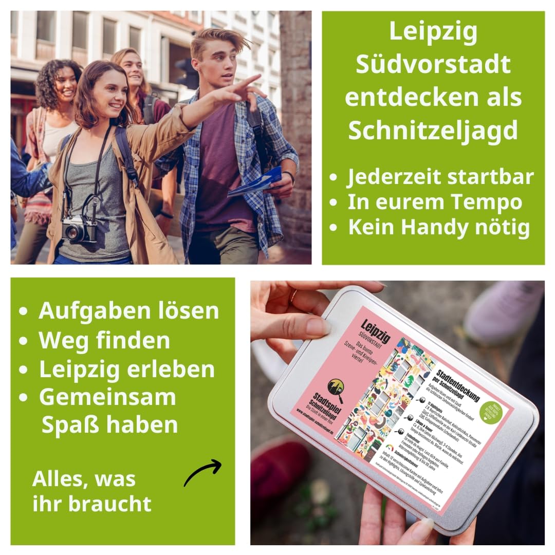 Stadtspiel Schnitzeljagd Leipzig Südvorstadt - Entdeckertour