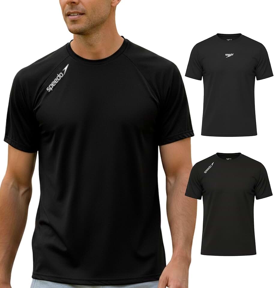 Kit 2 Camisetas Dry Fit Academia Esportiva Masculina Speedo