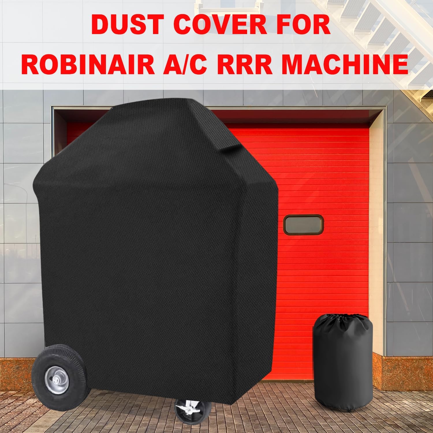 Dust Cover for Robinair Machine, 600D Oxford Dust Cover, Compatible with Robinair A/C RRR Machine, Black