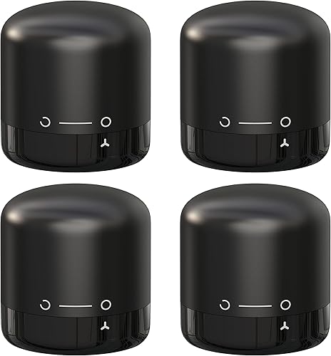 Hosslearlear - Paquete de 4 tapones de vino con cerradura giratoria, sellador de corcho de vino reutilizable, accesorios de vino, regalo para los