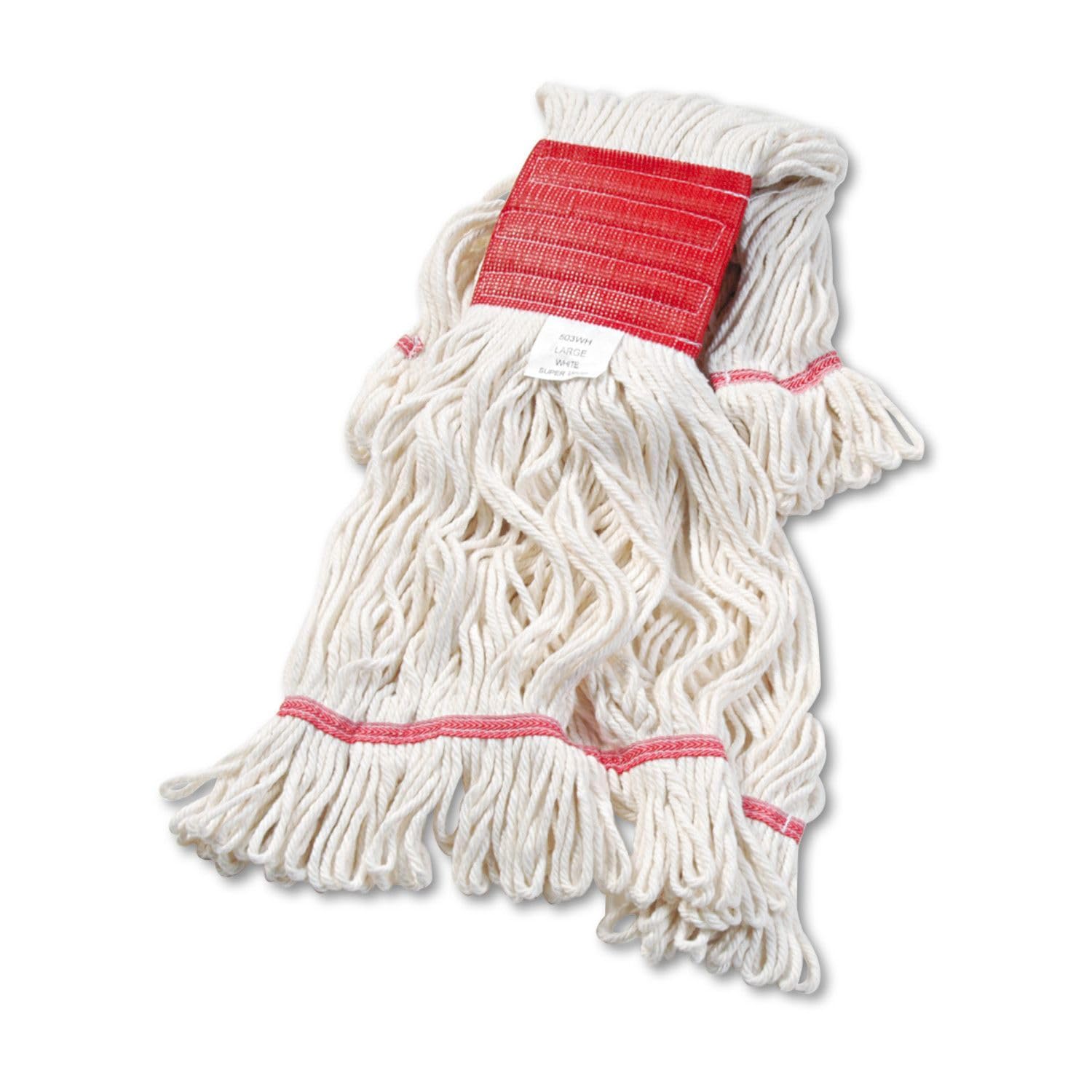 Boardwalk Super Loop Wet Mop Head, Cotton/Synthetic Fiber, 5