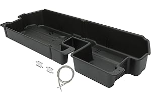 HECASA Under Seat Storage Box Compatible with 2007-2021 Toyota Tundra Double Cab