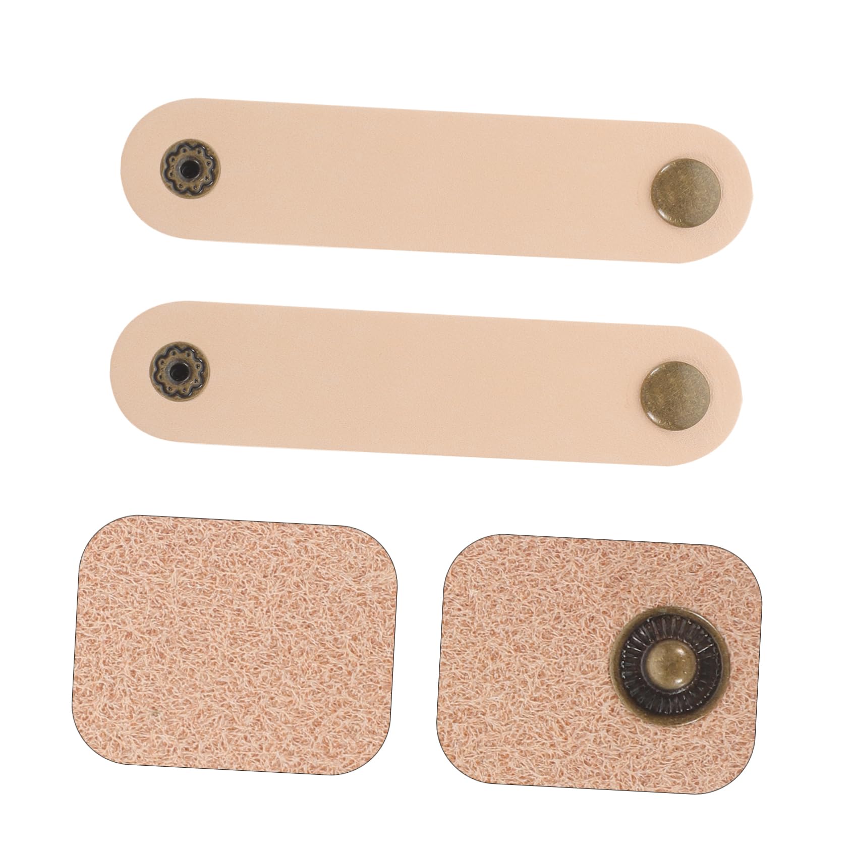 Kabelbinder, 5-teiliger Kabelführungsstreifen aus Rindsleder for USB-Kopfhörerkabel-Organizer, einfaches Design zur einfachen Kabelaufbewahrung