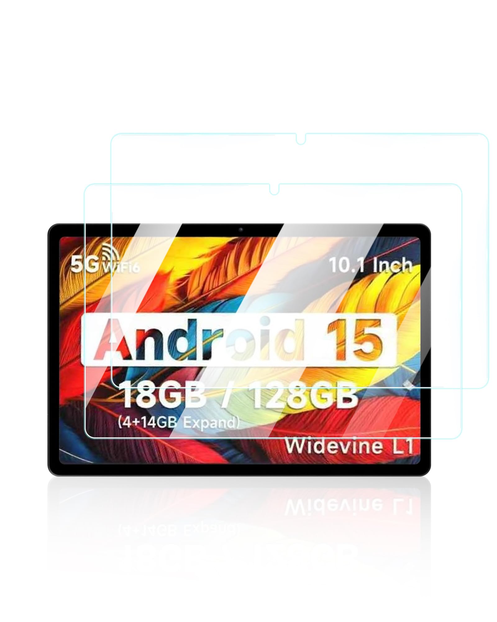 UYRUREL Screen Protector for IWEGGO CP20PRO Android Tablet 10 Inch tablet, Anti-Scratch 9H Hardness Touch Sensitive 2.5D Rounded Edges Bubble Free