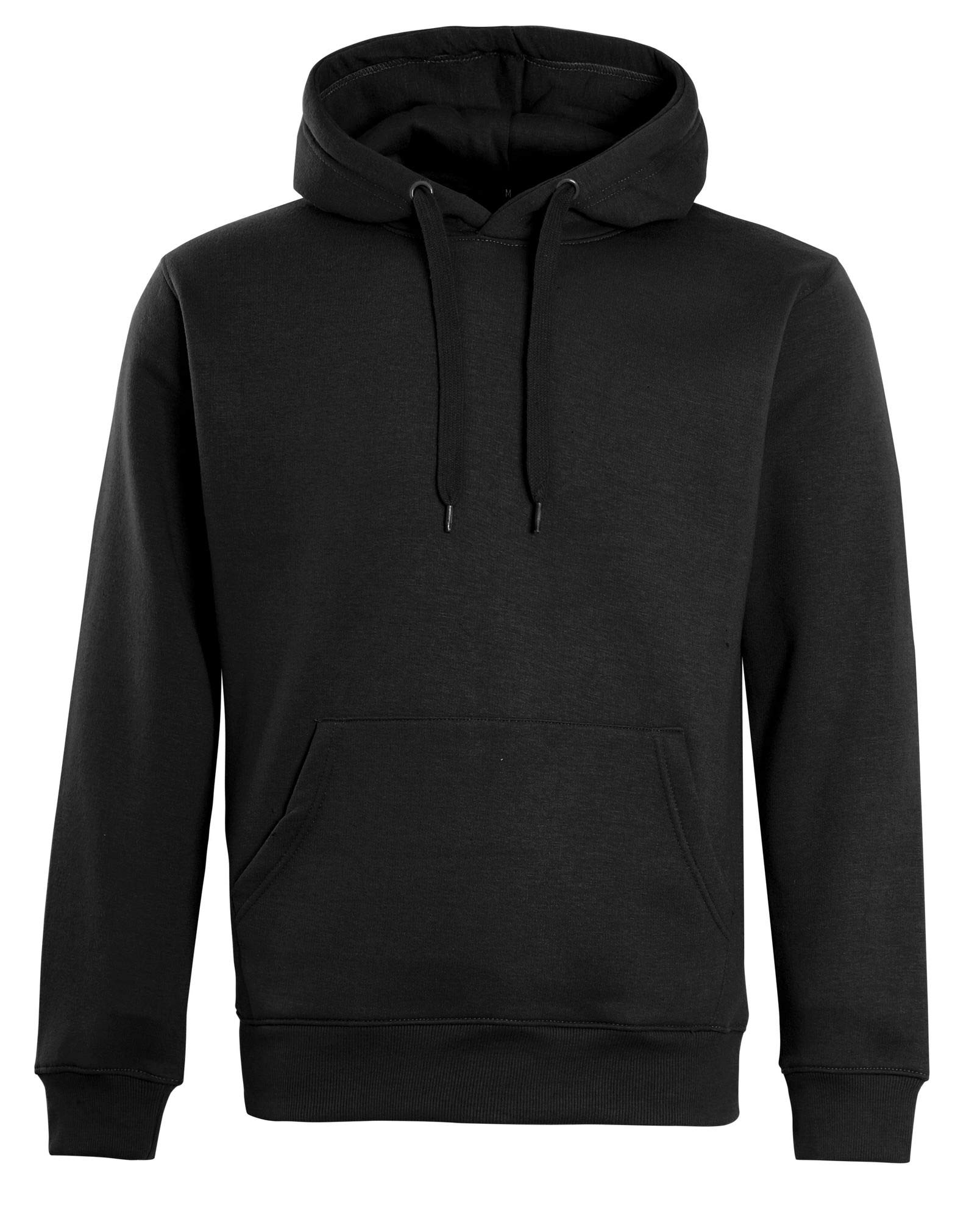 GUBA® Mens Hoodie Pullover Fleece Sweatshirt Kangaroo Pocket Hoody Top (Black, M Chest 42 inch)
