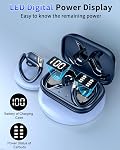 Ecouteurs sans fil, Bluetooth 5.4 Écouteurs Sport 50H Bouds d'oreille Bluetooth, CVC 8.0 Le bruit annule les écouteurs sans fil sur les écouteur IP7 Waterproof, casques de course