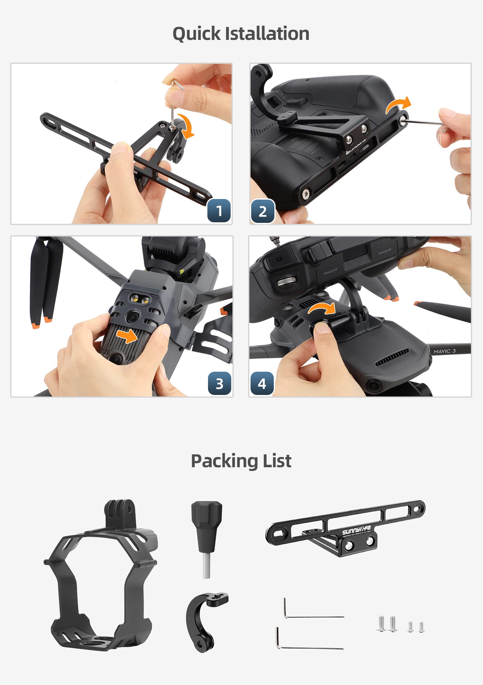 Per DJI Mavic 3 Classic Handheld Gimbal, M3-GZ546 Fotografia RC PRO Telecomando Mavic 3 Stabilizzatore