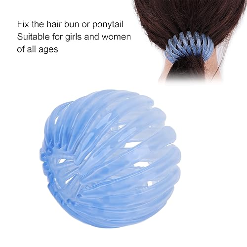 Miniatura 3 de Bird Nest - Pinza para el cabello, horquilla de nido de pájaros, soporte expandible para cola de caballo, pinza de pelo de nido de pájaros de moda