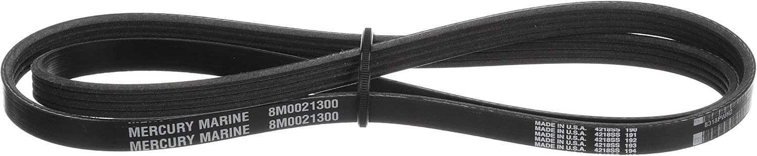 Quicksilver 828507Q4 Alternator Belt for Mercury Optimax 2.5L V-6 Outboards (Non-Pro Models)