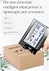 Smart Handheld Small Inkjet Printer 4.5-Inch Touch Screen 2-12.7MM Printing Height Automatic Date Printer,White