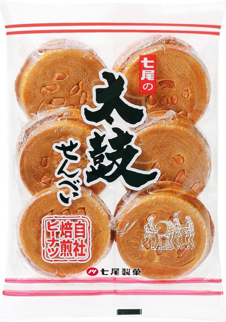 Amazon.com: Nanao Taiko Senbei Japanese Baked Wheat Crackers with