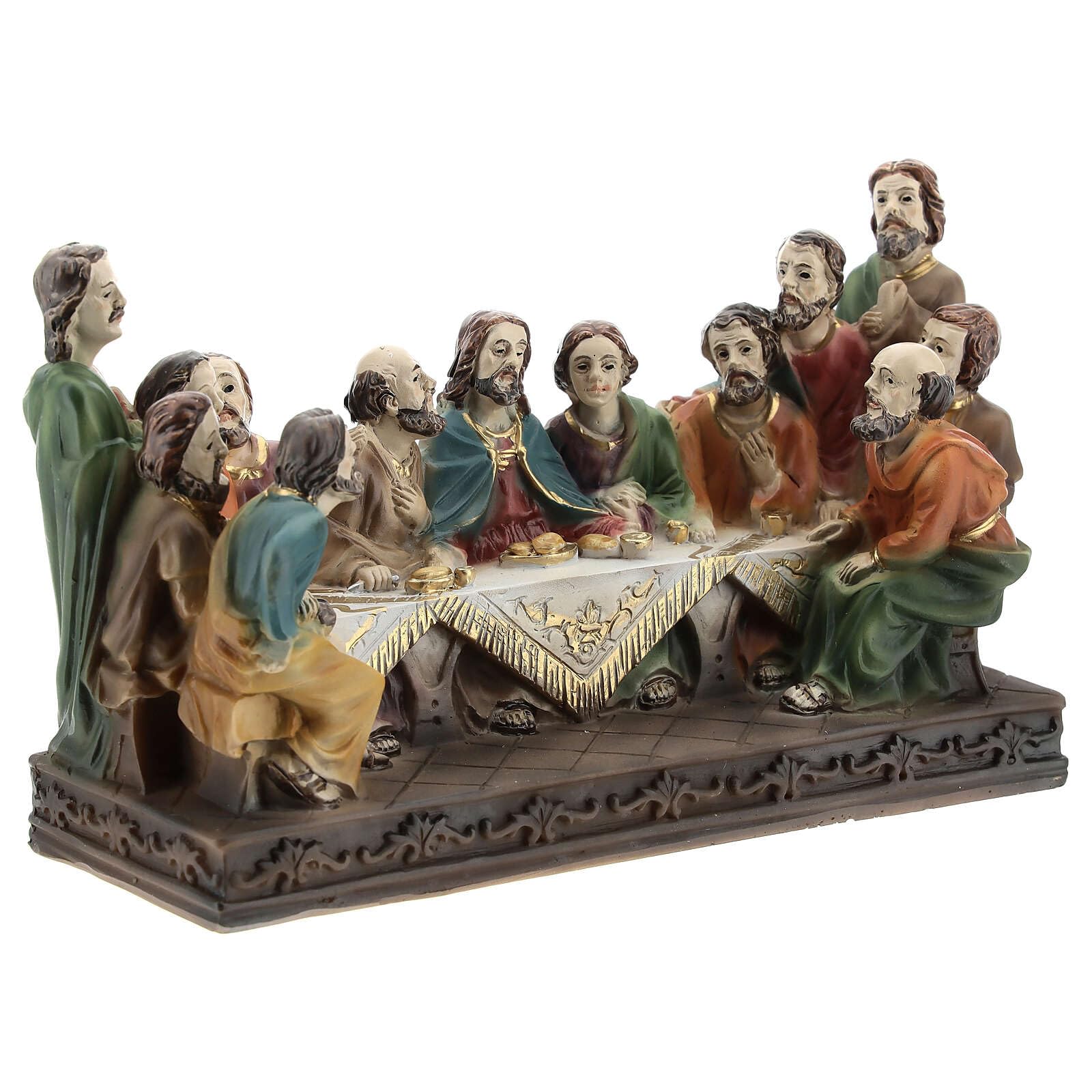 Holyart Statue in resina e PVC: Ultima Cena composizione resina 10x15x5 cm