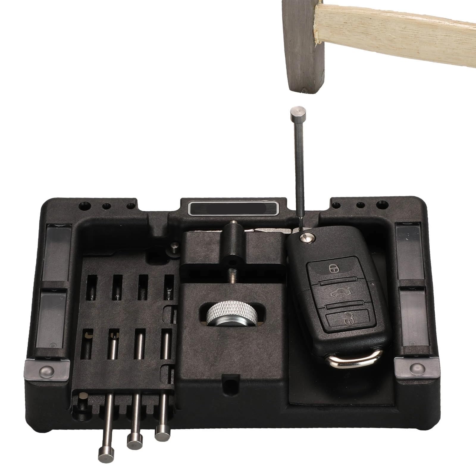 Extractor Pines, Pasador Llave Coche, Extractor Bombines, Pin Removal Tool, con 4 Pasadores, para Retirar la Llave Vieja e Inserte la Nueva