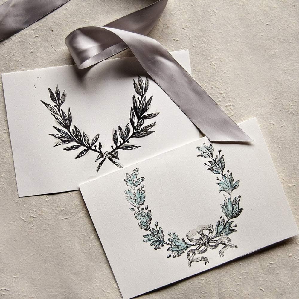 Clear Stamps | Laurels | Clear Stamps for Scrapbooking and Cardmaking, Stamps for Crafts, Baking, and More | 12x12 | A Makers’ Studio
