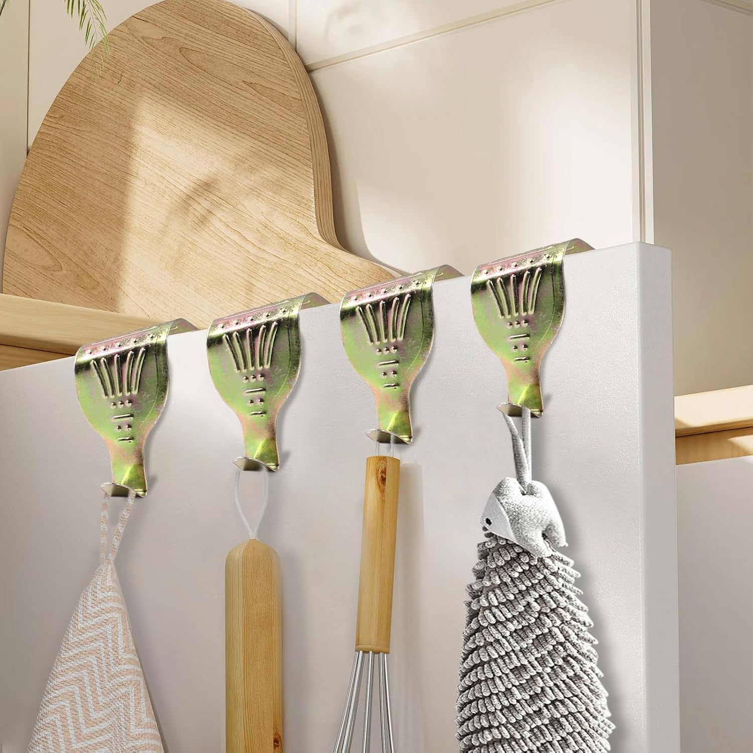 36 Pcs Metal Picture Rail Hooks Molding Hooks, S Shaped Hanging Hooks Photo Frame Hanger, Picture Rail Hangers Photo Hanger Hook (Colorful, 2.09 Inch x 1.3 Inch)