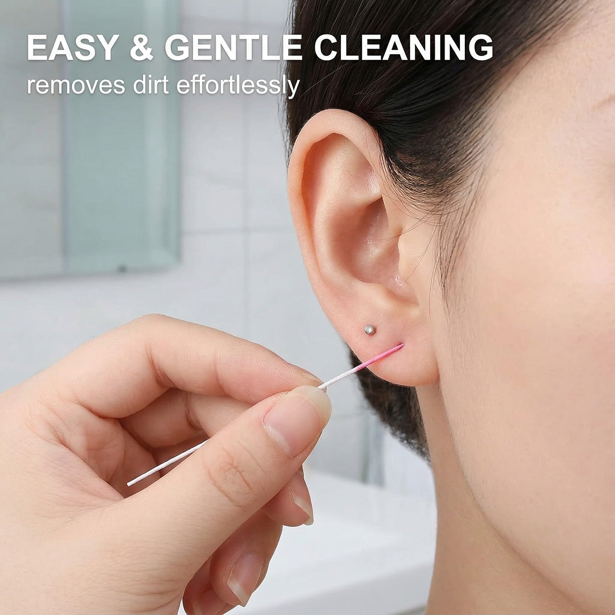 160 Pezzi Detergente per Fori per l'orecchio Linea di Pulizia per Piercing Cura del Piercing Linea di Pulizia per Piercing all'orecchio Detergente per Fori per Piercing Set
