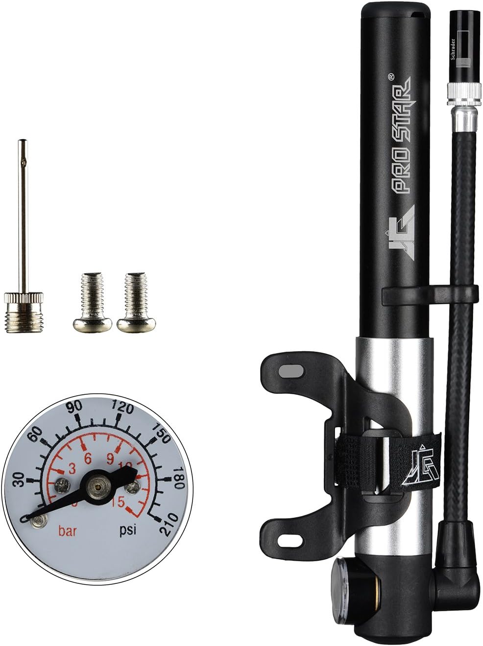 CohesiveTech Pro Star Series Bike Pump Ball Pump Booster