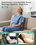 Cordless Shiatsu Neck Massager with Heat & Vibration, Back Neck Shoulder Massager For Deep Tissue, 4D Kneeding Back Massage Pillow, Rechargeable Portable Massage, Gifts for Mom,Dad