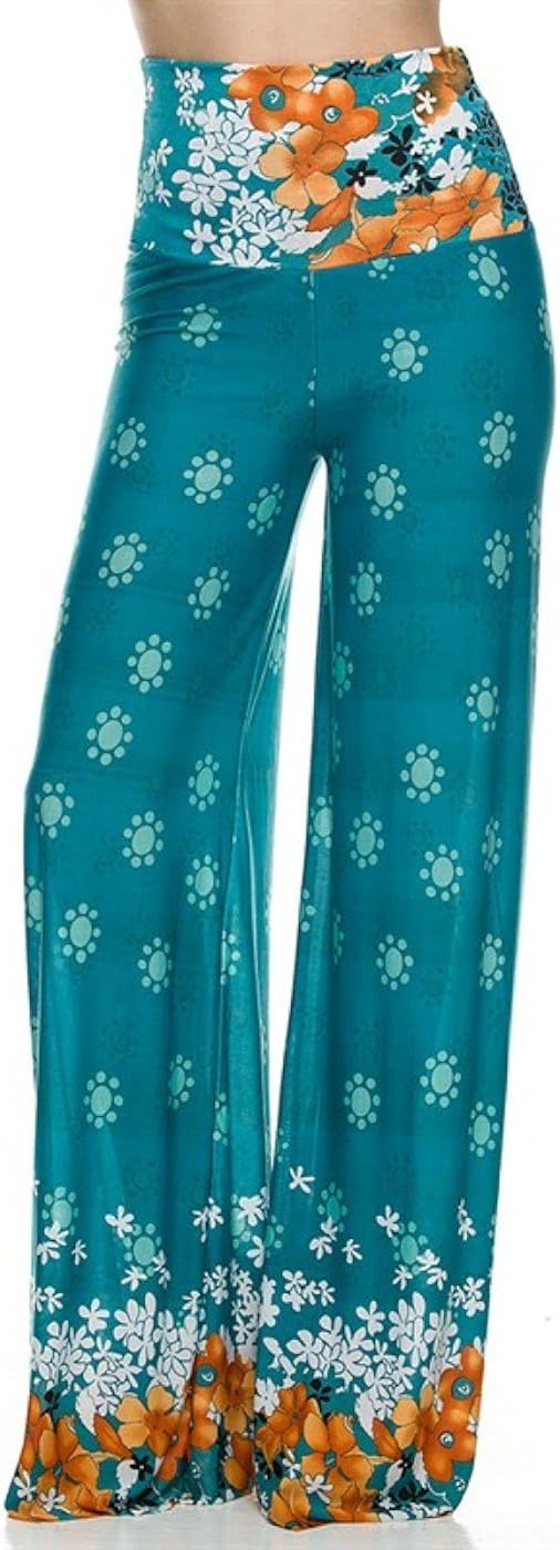 2LUV Women's Paisley Print Palazzo Pants
