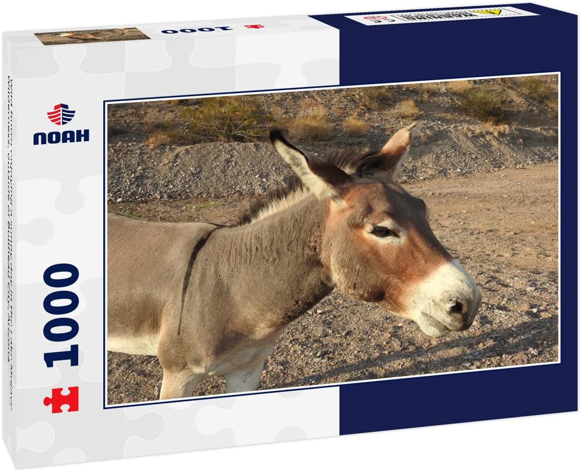 Noah Jigsaw Puzzle Wild Burro Enjoying a Sunny Day in The Lake Mojave Wilderness, Outside of Bullhead City, Arizona 1000 Pieces