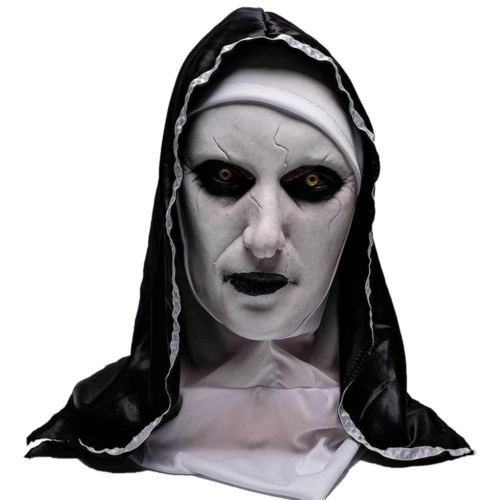 Máscara De Terror Monja Realista De Látex - Inspirada En 'La Monja', Perfecta Para Halloween, Cosplay Y Fiestas De Disfraces