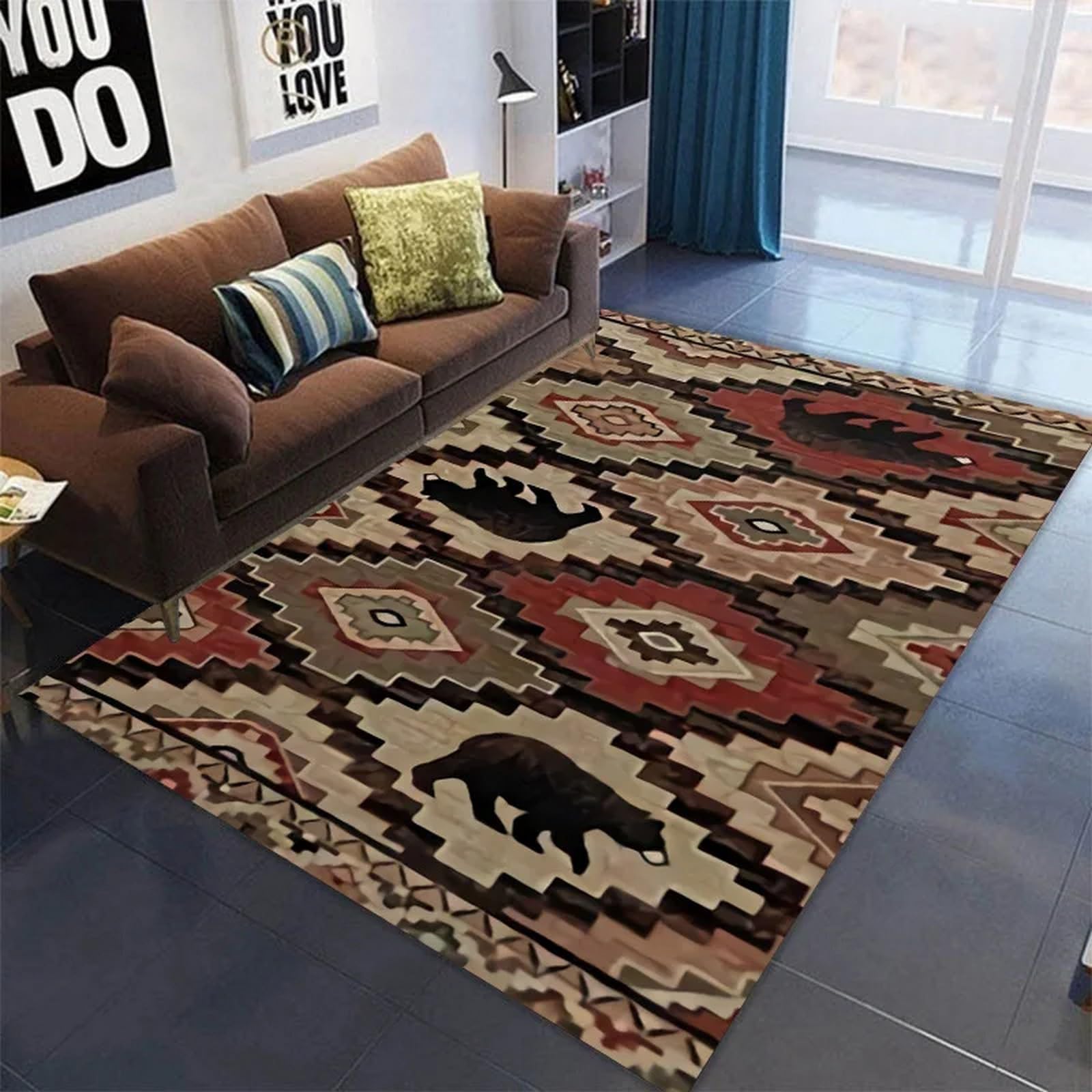 Tappeti 3D Motivo Geometrico Retrògaming Tappeti Per Bambini Adolescenti Tappeti Camera Da Letto Soggiorno Tappeti Salotto Bagno Cucina Moderni Lavabile Antiscivolo Gamer Room Decor 120 X 16-4T7N6N3H