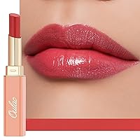 Vista 25 de Oulac Lápiz labial Warm Pink Shine - Lápiz labial hidratante con brillo, bálsamo labial con tinte, acabado jugoso con brillo transparente, fórmula